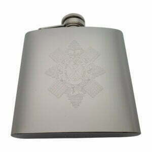 Black Watch Stainless Steel Hip Flask