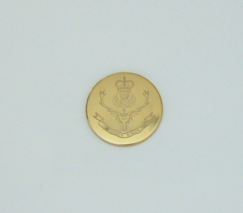 Queen's Own Highlanders Blazer Button - British Military Store